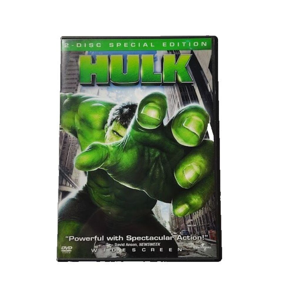 The Hulk Superhero DVD Sci Fi Movie PG 13 2003 Eric Bana Sam Elliott